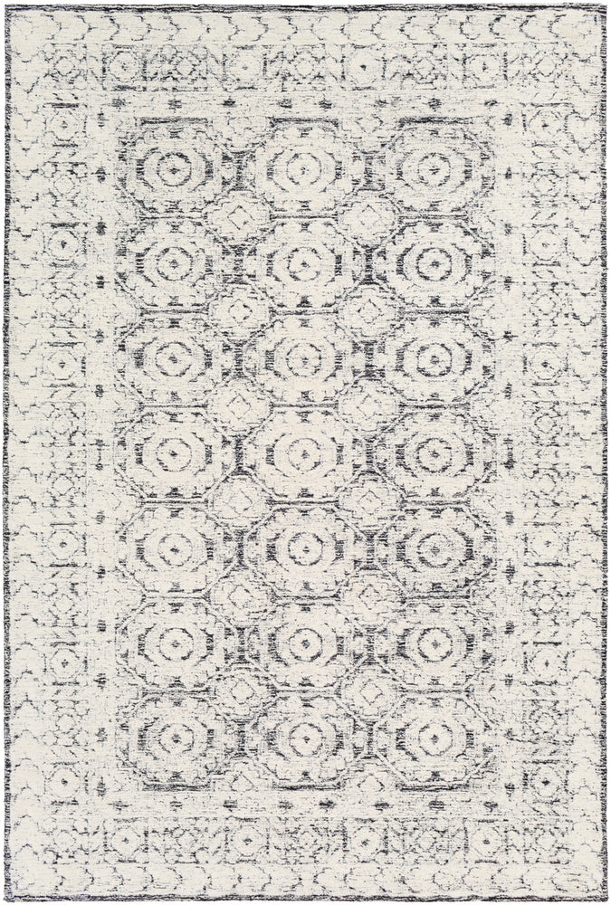 Surya rug co. | black rug | Louvre | woven rug | rugs done right