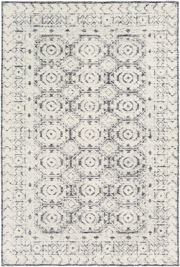 Surya rug co. | black rug | Louvre | woven rug | rugs done right