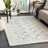 Surya rug co. | Charcoal rug | Lucerne | woven rug | rugs done right