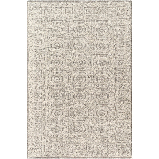 surya louvre lou 2309 light grey rug