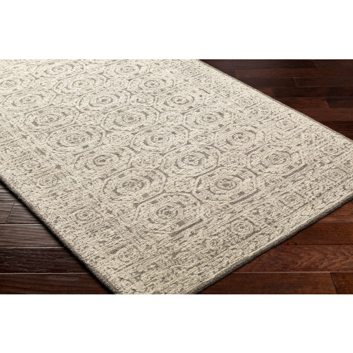 surya louvre lou 2309 light grey rug