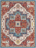 nourison parisa psa01 brick ivory rug