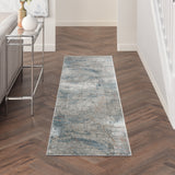 nourison rustic textures rus15 light grey blue rug