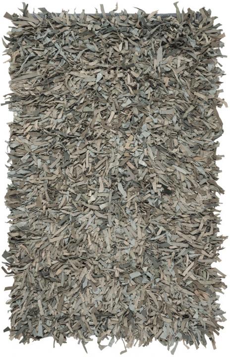 Safavieh Clearance Leather Shag LSG601G Grey Rug