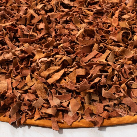 Safavieh Clearance Leather Shag LSG601P Orange Rug
