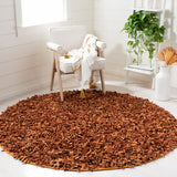 Safavieh Clearance Leather Shag LSG601P Orange Rug