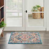 nourison passion psn23 ivory light blue rug
