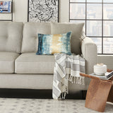 nourison sofia ac229 teal pillow