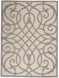 nourison cozumel czm04 cream grey rug