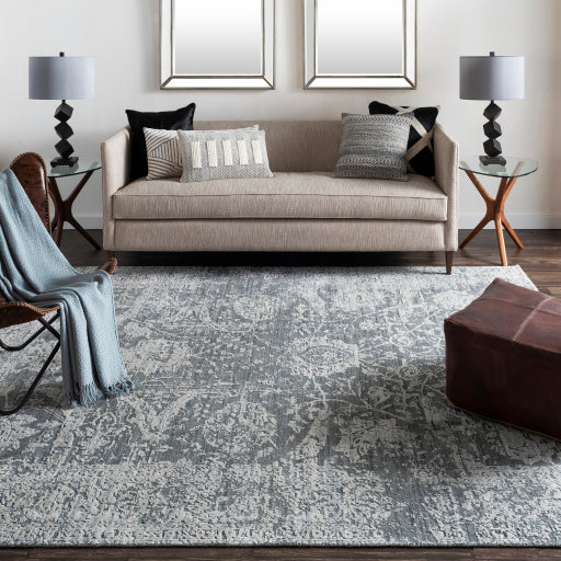 surya rug co lucknow luc 2301 charcoal rug