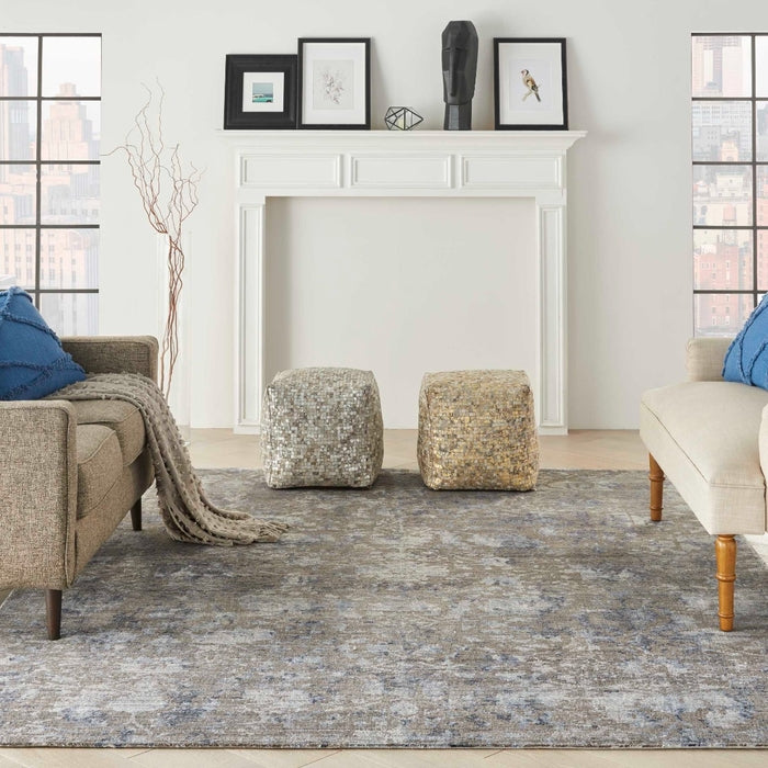Nourison Lucent LCN03 Dove Grey Rug