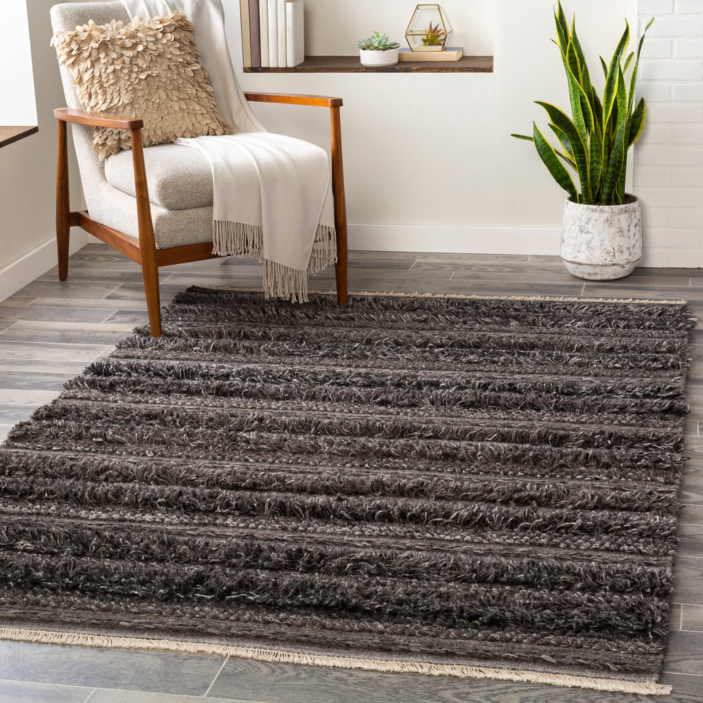surya lugano lug 2301 charcoal rug