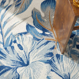 nourison seaside sds02 ivory blue rug
