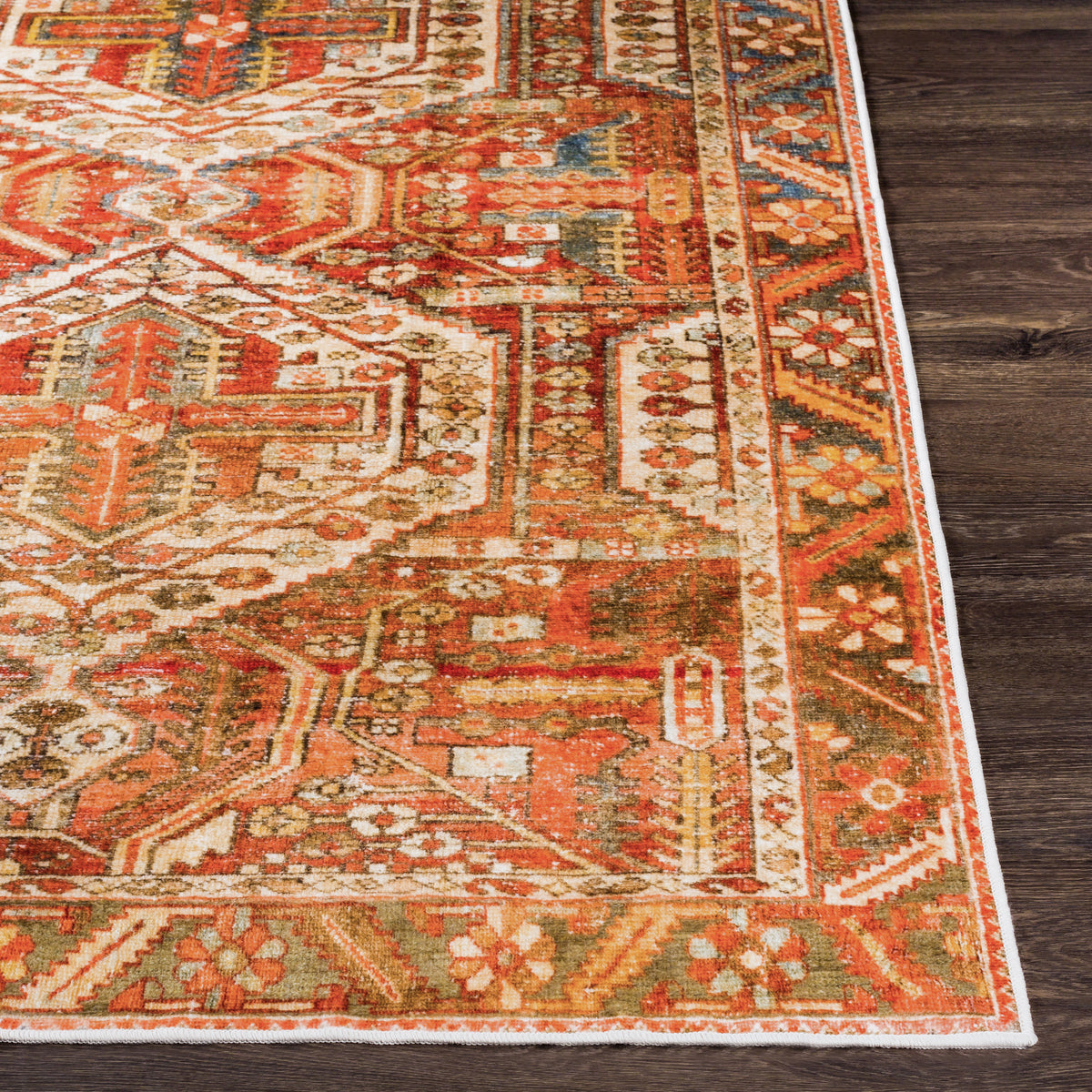 surya lavable lvb 2300 burnt orange rug