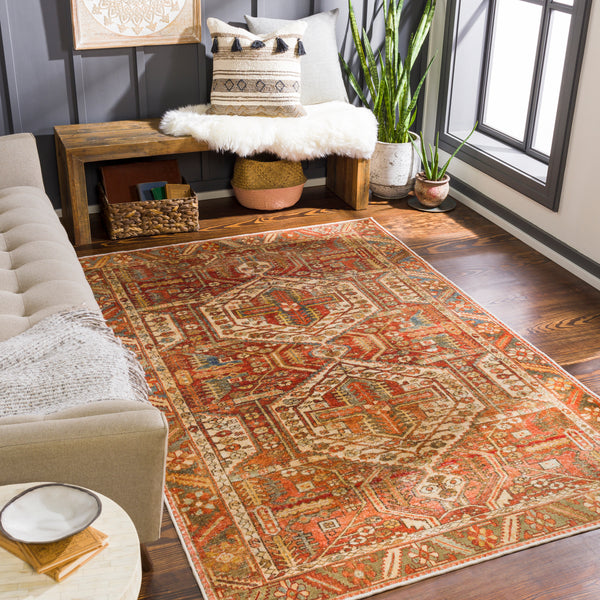 surya lavable lvb 2300 burnt orange rug