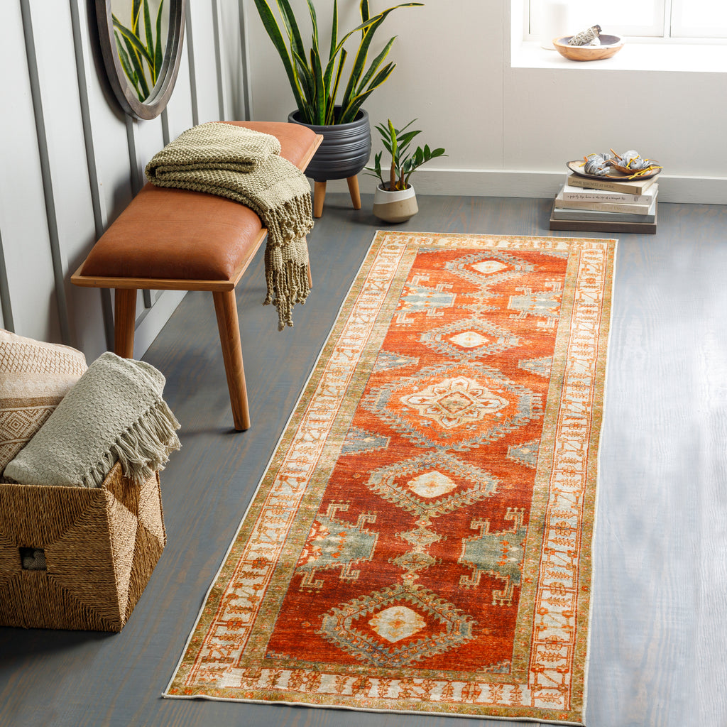 surya lavable lvb 2301 burnt orange rug