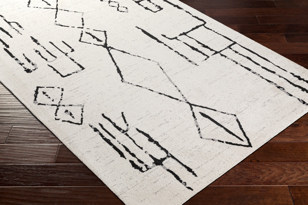 surya lavadora lvr 2318 black rug