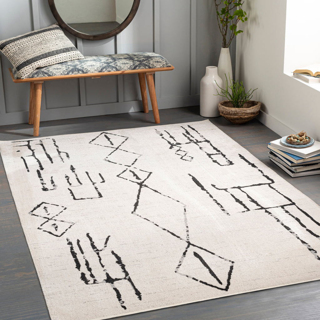 surya lavadora lvr 2318 black rug