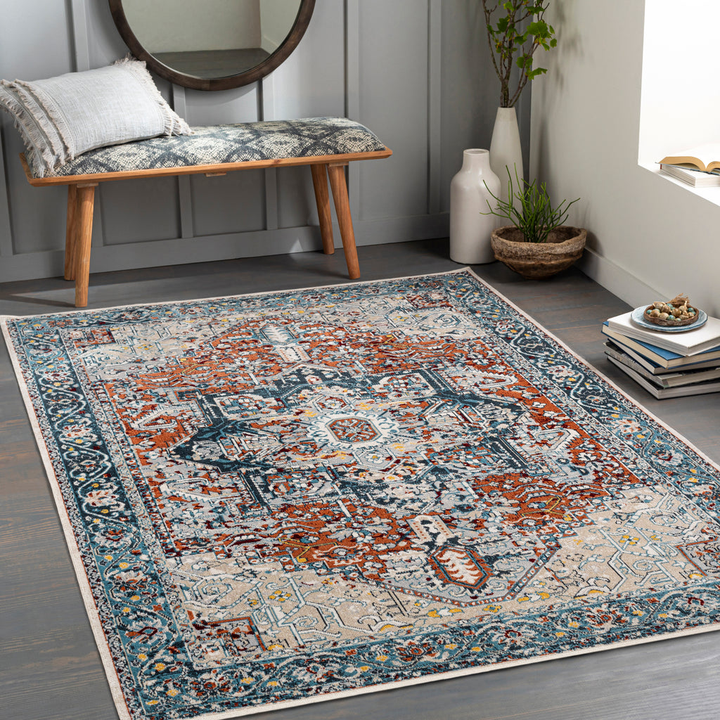 surya lavadora lvr 2323 navy rug