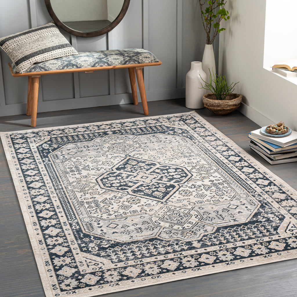 surya lavadora lvr 2324 charcoal rug