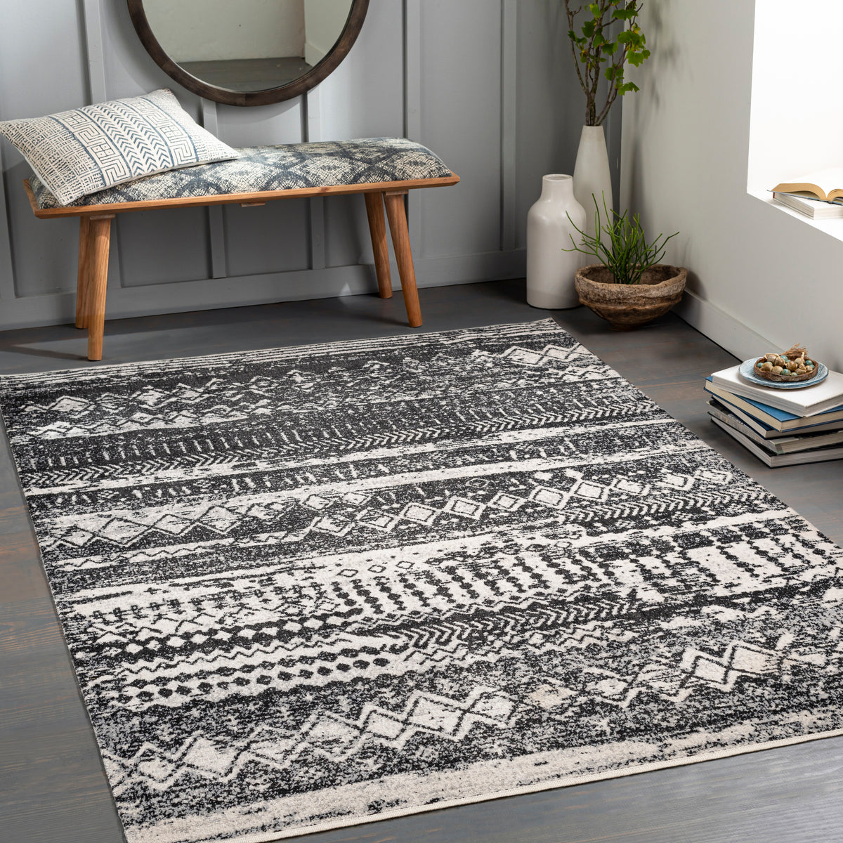 surya lavadora lvr 2330 gray rug