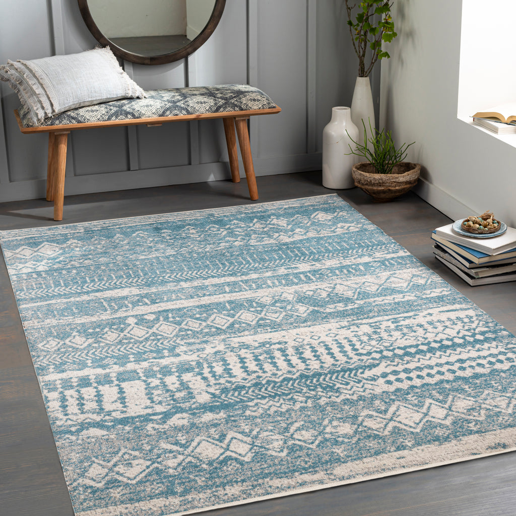 surya lavadora lvr 2332 blue rug
