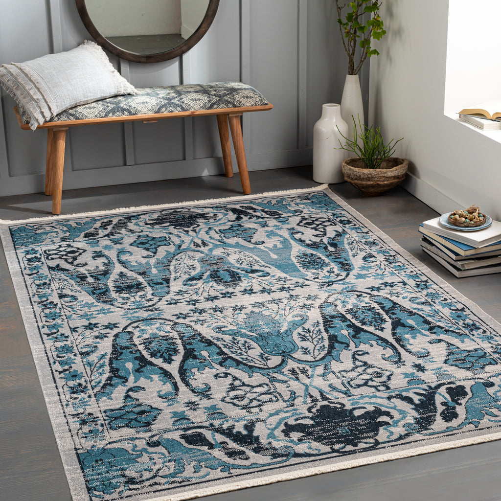 surya lavadora lvr 2333 blue rug