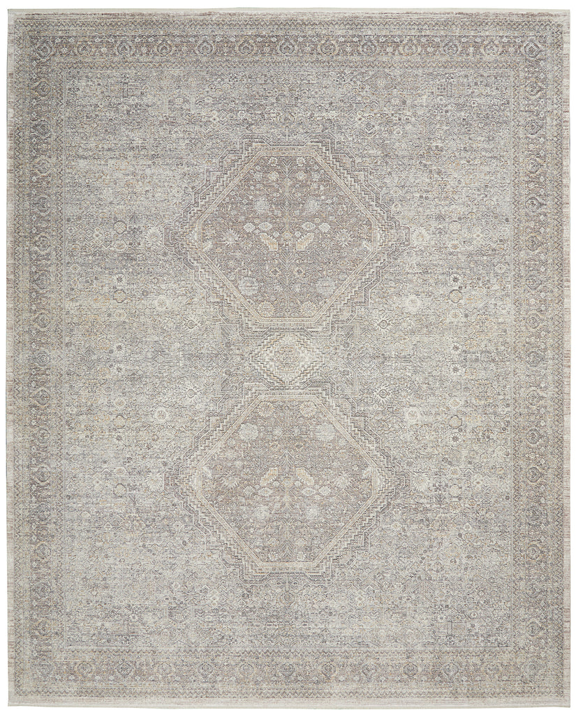 nourison starry nights stn04 cream grey rug