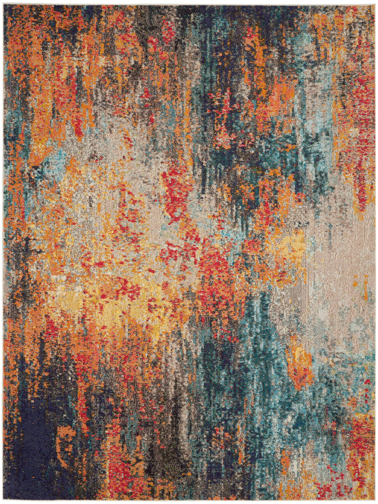 nourison celestial ces15 multicolor rug