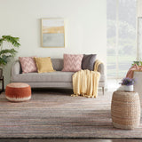 nourison plateau pae01 grey flame rug
