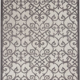nourison aloha alh21 grey charcoal rug