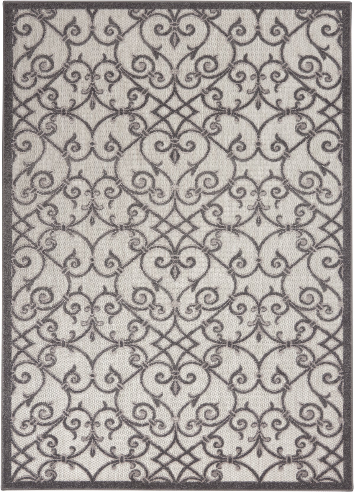 nourison aloha alh21 grey charcoal rug