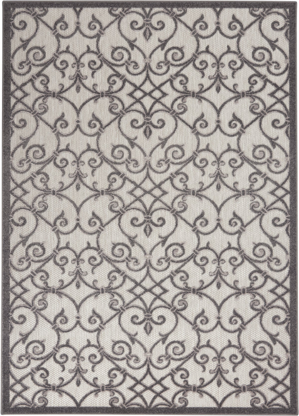 nourison aloha alh21 grey charcoal rug