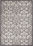 nourison aloha alh21 grey charcoal rug