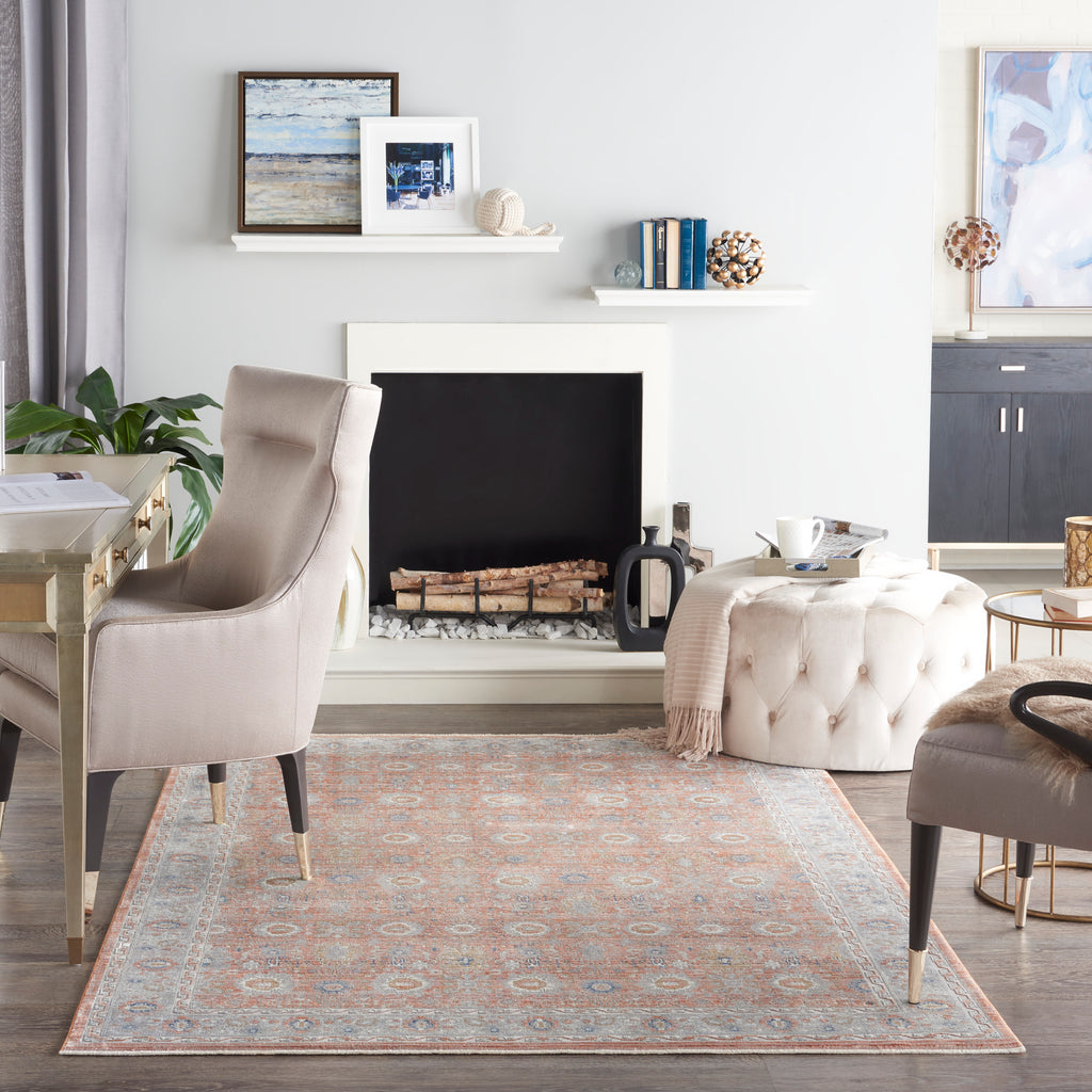 nourison starry nights stn12 blush rug