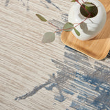 nourison ck005 enchanting ech01 ivory grey blue rug