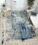Nourison Sale Maxell MAE16 Ivory/Blue Rug