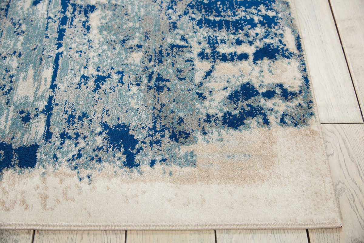 Nourison Sale Maxell MAE16 Ivory/Blue Rug