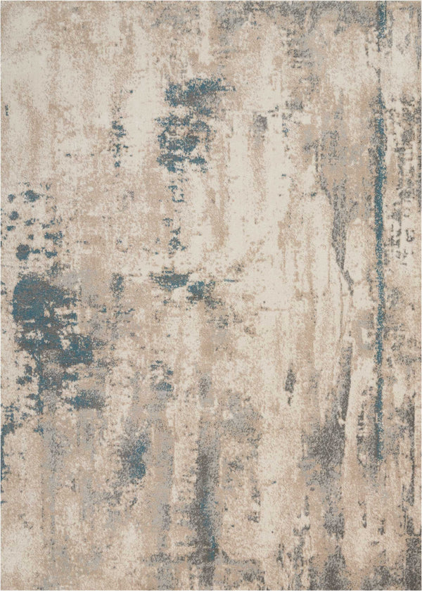 Nourison Sale Maxell MAE17 Ivory/Teal Rug