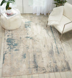 Nourison Sale Maxell MAE17 Ivory/Teal Rug