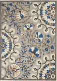 nourison aloha alh20 grey multi rug