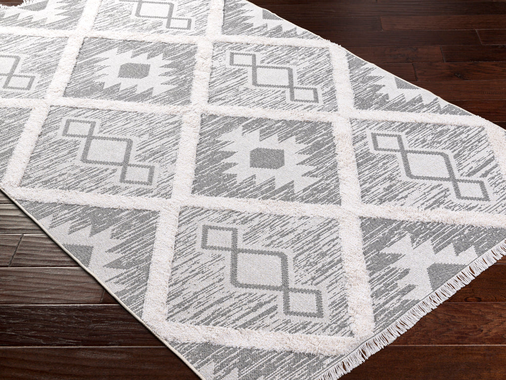 surya morocotton mct 2300 light grey rug