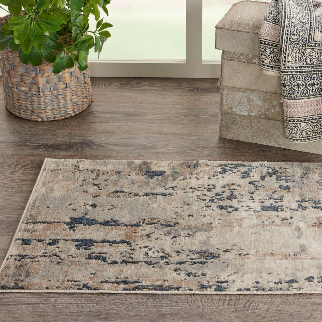 nourison quarry qua01 beige grey rug