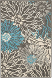 nourison passion psn17 charcoal blue rug