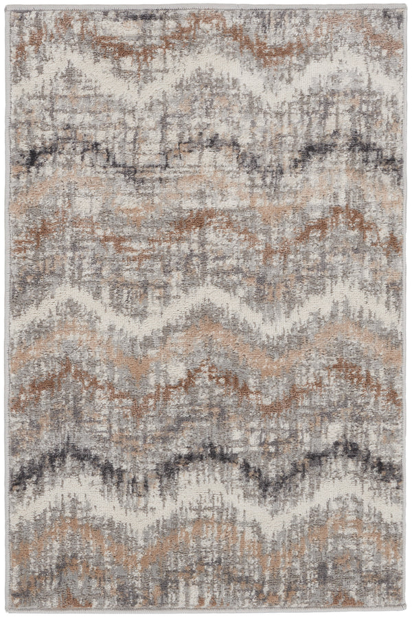 nourison elation etn04 grey ivory rug
