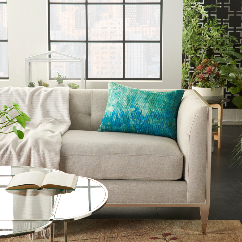 nourison outdoor as130 blue pillow