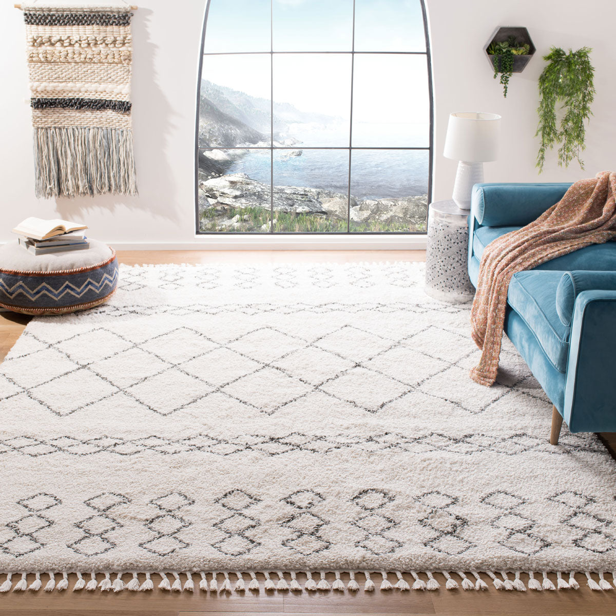 safavieh clearance moroccan fringe shag mfg343a ivory rug