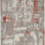 nourison elation etn06 grey brick rug