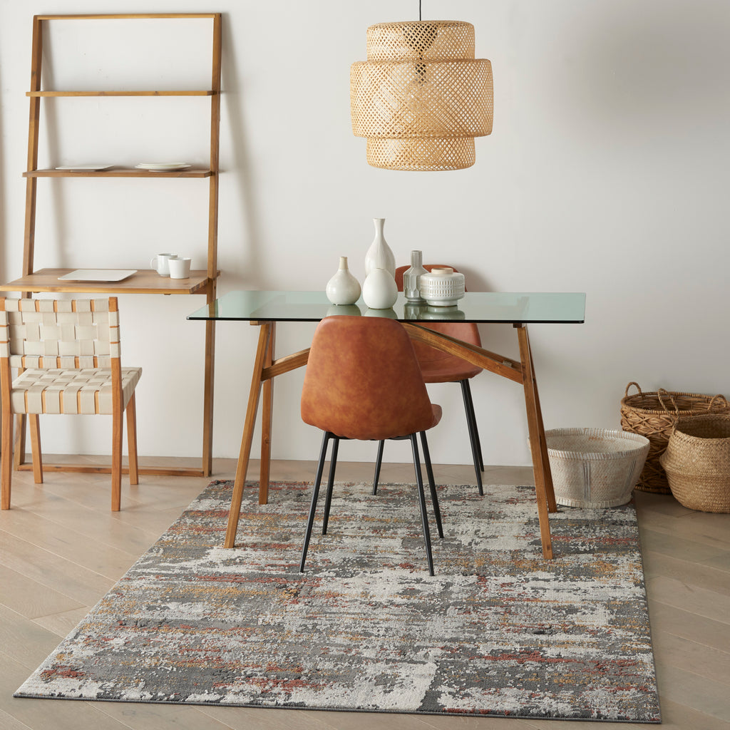 nourison tangra tnr02 grey multi rug