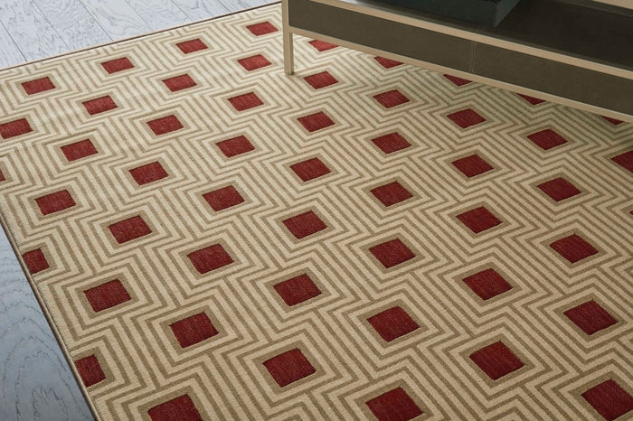 Rugs Done Right Custom Manhattan MHT03 Poinsettia Rug